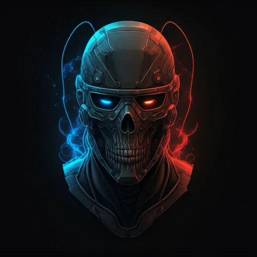 Cyberpunk neo-traditional AI tattoo design