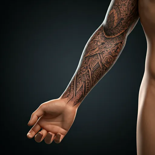 AI tattoo placement preview on arm