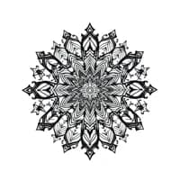 AI generated geometric mandala tattoo design